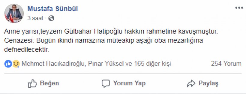 Acı Haber: Gülbahar Hatipoğlu hayatını kaybetti.
