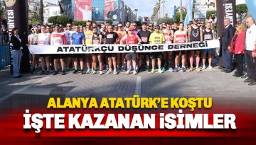Alanya Atatürk Koşusu tamamlandı: İşte dereceye giren isimler