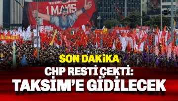 Son dakika: CHP'den Taksim kararı
