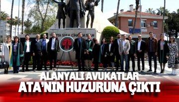Alanyalı Avukatlar Ata'nın huzurunda: Yargı siyasetin gölgesinde kaldı
