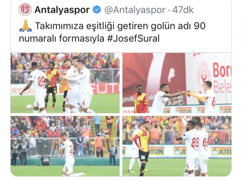 Antalyaspor'un golü Josef Sural'a yazıldı: İşte Duygulandıran Anlar