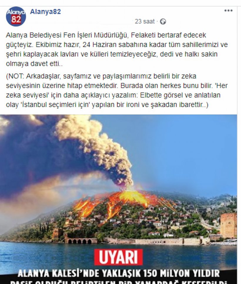 Alanya Kalesi'nde Yanardağ Keşfedildi, Paylaşımı, Gülümsetti