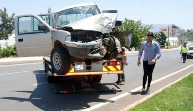 Gazipaşa'da trafik kazası: 1 yaralı
