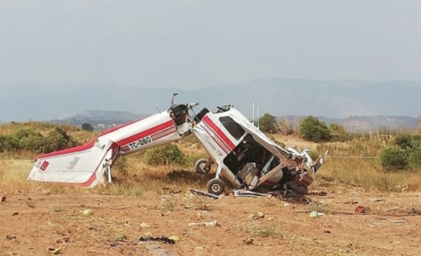 Son dakika: Manavgat'ta uçak düştü