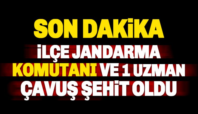 Acı haber: Bitlis'te Binbaşı Zafer Akkuş ve Hakurk'ta bir uzman çavuş