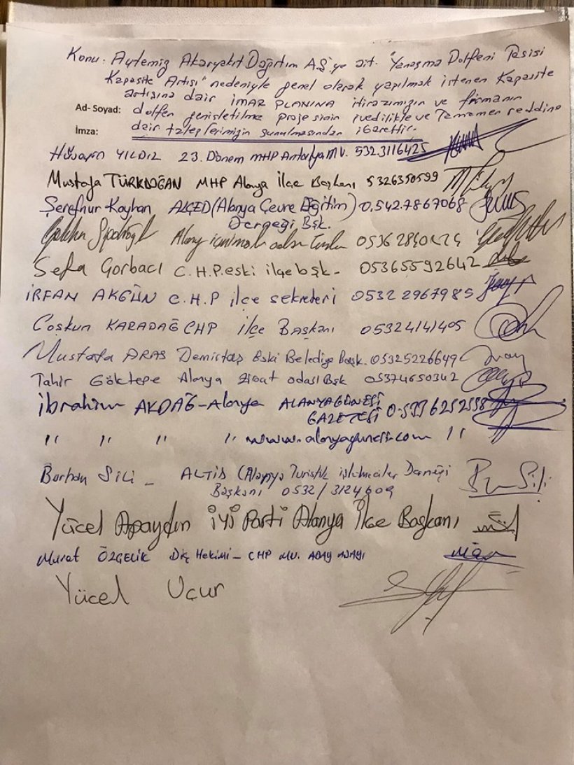 Bu da Alanya İttifakı: Aytemiz'in dolum tesisi istenmiyor