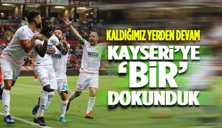 Alanyaspor Kayserispor'u deplasmanda 1-0 yendi