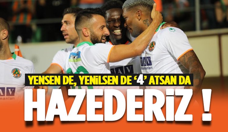 Alanyaspor Kasımapaşa 4-1 - Alanyaspor patladı