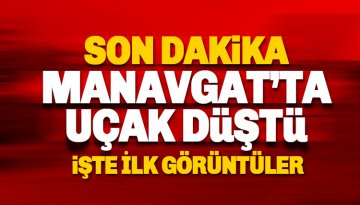 Son dakika: Manavgat'ta eğitim uçağı düştü