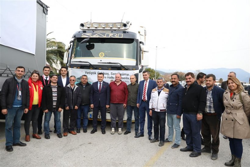 Alanya'dan Elazığ için yardım TIR'ı yola çıktı