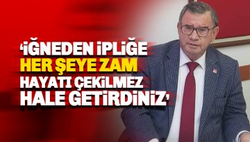 Karadağ: iğneden ipliğe her şeye ZAM, hayatı çekilmez hale getirmiştir