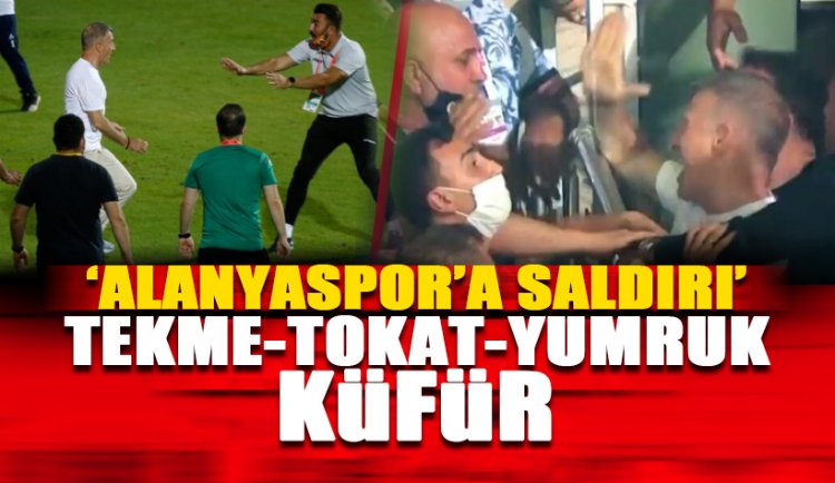 Alanyaspor - Trabzonspor maçında çirkin olay