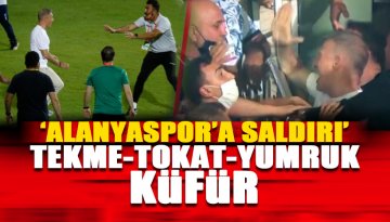 Alanyaspor - Trabzonspor maçında çirkin olay