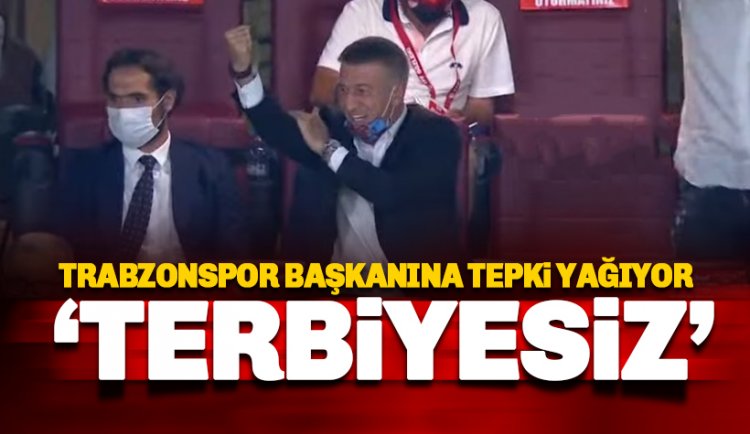 Trabzonspor Başkanı Ağaoğlu'ndan tepki çeken hareket