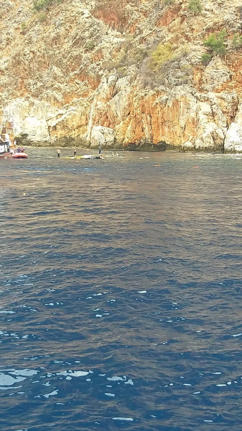 Son dakika: Alanya'da tur teknesi battı