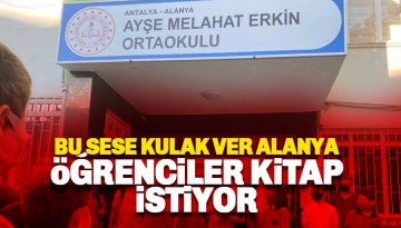 Ayşe Melahat Erkin Ortaokulu öğrencileri kitap istiyor