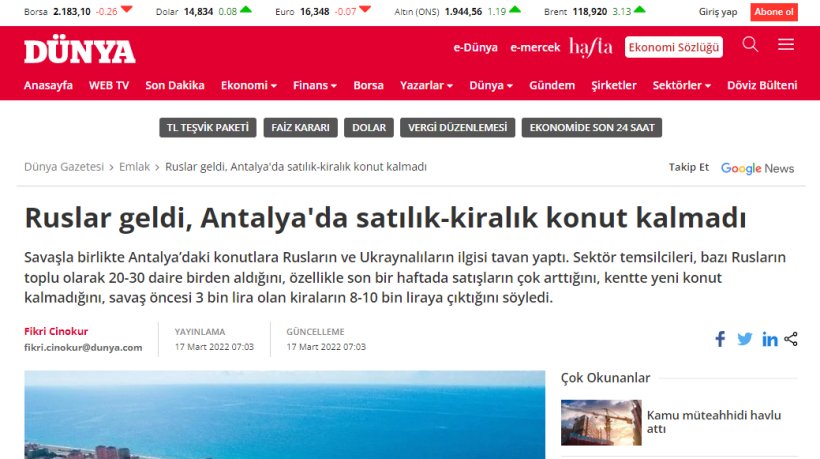 Alanya'daki fahiş kiralar Türkiye gündeminde: Ruslar için yapıyorlar