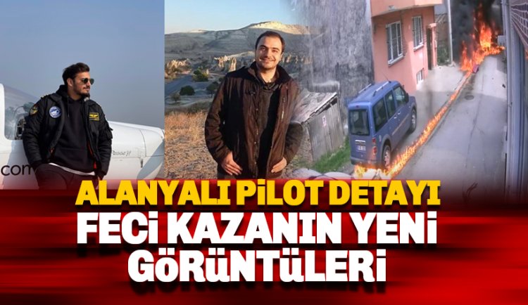 Bursa'da düşen uçaktaki pilotlardan biri Alanyalı çıktı: İşte yeni görüntüler