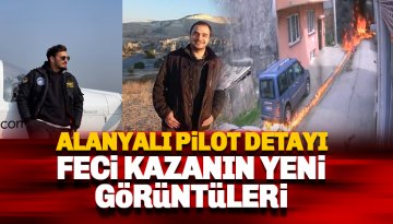 Bursa'da düşen uçaktaki pilotlardan biri Alanyalı çıktı: İşte yeni yörüntüler