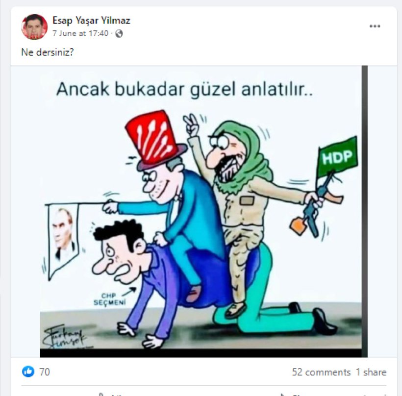 Başkan Yücel'in danışmanından skandal paylaşım