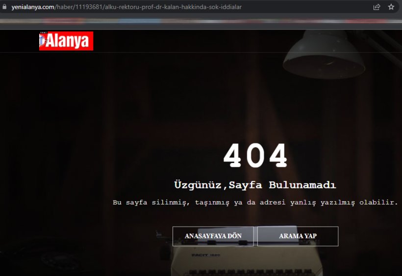 Rektör Kalan harekete geçti: Yüce Türk Adaleti önünde hesaplaşacağız