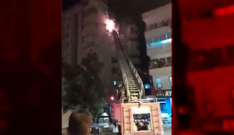 Son dakika: Alanya'da bir dairede yangın ve patlama