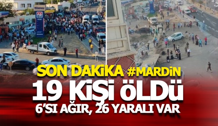 Mardin Derik'te feci kaza: 19 kişi hayatını kaybetti, 6'sı ağır 26 yaralı