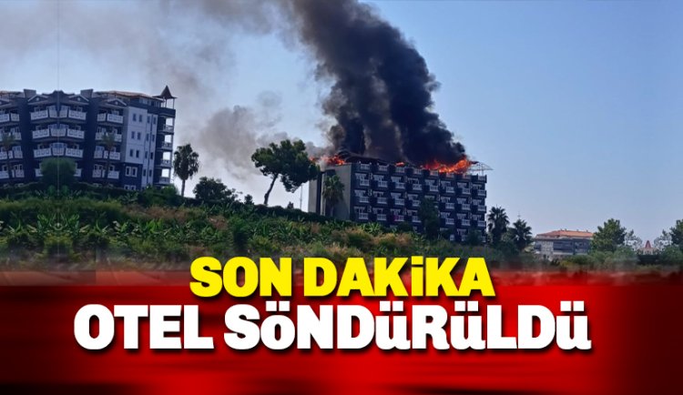 Alanya'da otelde yangın.
