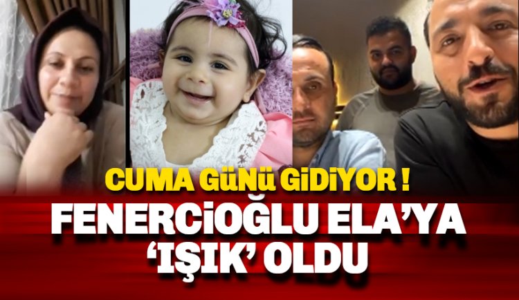 Fenercioğlu Ela bebeğe ışık oldu: 4 milyon 650 bin TL bağış