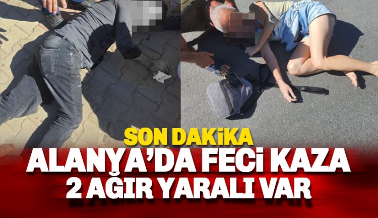 Son dakika: Oba'da feci kaza: Araç yayalara çarparak bir işyerine girdi