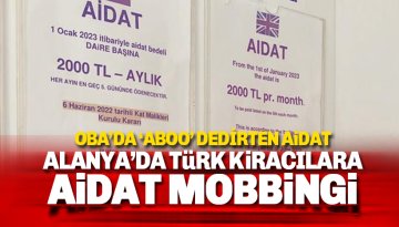 Alanya'da Türk Kiracılara 'Aidat Mobbingi'