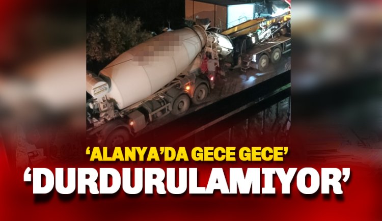 Gece Saatlerinde Çalışan İş Makineleri Çileden Çıkartıyor