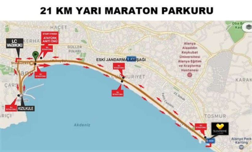 Alanya Atatürk Halk Koşusu başlıyor: İşte trafiğe kapatılacak yollar