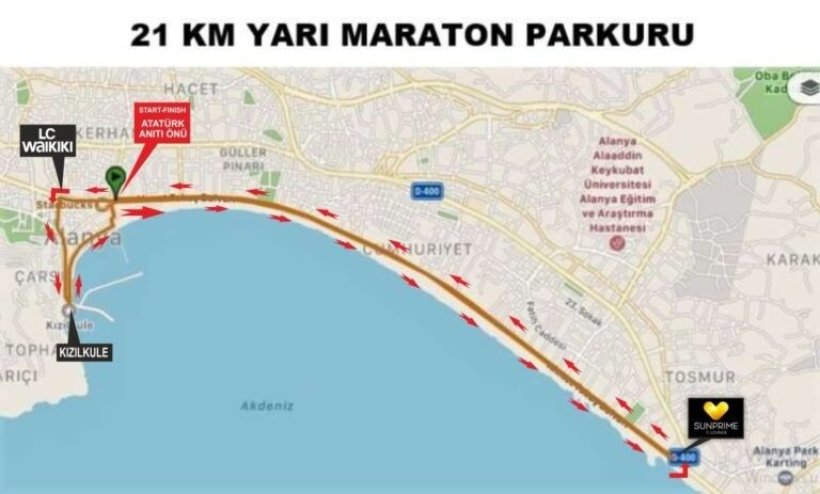 Alanya Atatürk Halk Koşusu başlıyor: İşte trafiğe kapatılacak yollar