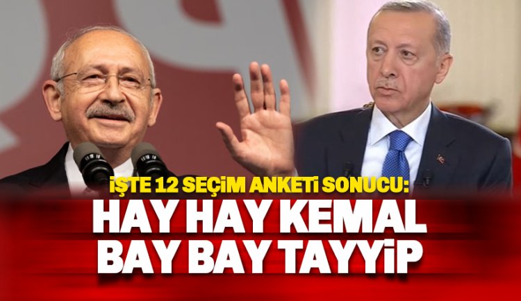 Son 12 Cumhurbaşkanlığı seçim anketleri: 'Bay bay Tayyip' diyor