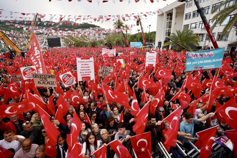 Alanya tarihi böyle bir miting görmedi