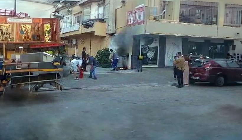 Sıcaklara dayanamayan trafo patladı, yangın çıktı