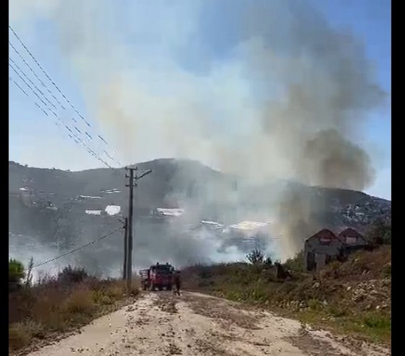 Alanya Kargıcak'ta korkutan yangın