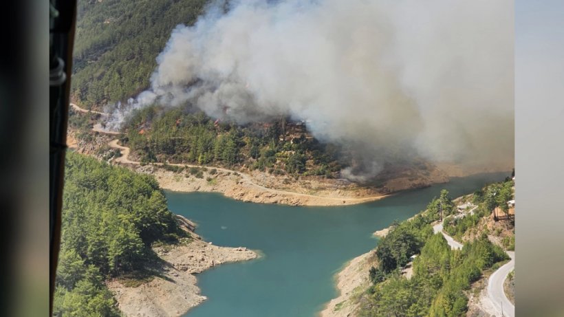 Son dakika: Alanya'da büyük yangını: Kızılçam ormanları yanıyor