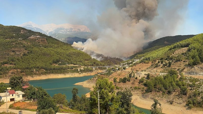 Son dakika: Alanya'da büyük yangını: Kızılçam ormanları yanıyor