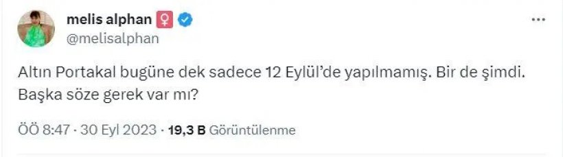Antalya Altın Portakal Film Festivali iptal edildi