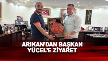 MHP Yönetim Kurulu Üyesi Arıkan'dan Başkan Yücel'e ziyaret