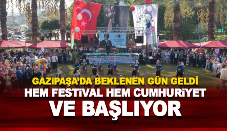 Gazipaşa'da Tropikal Meyve Festivali ve Cumhuriyet coşkusu aynı anda başlıyor