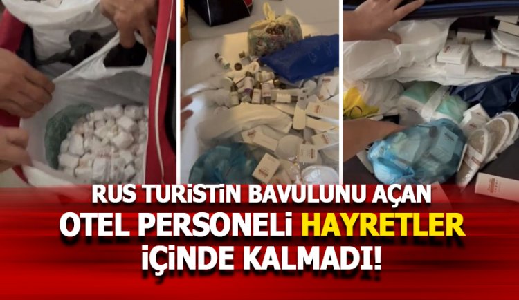 Rus turist konakladıkları oteli Rusya'ya taşırken son anda yakalandı