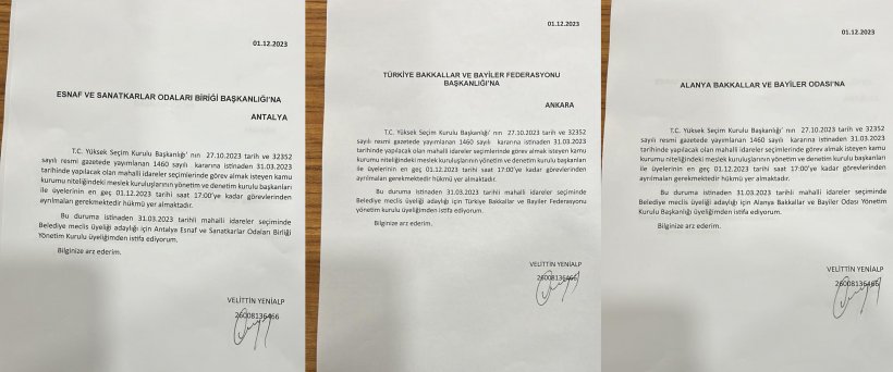 Son dakika: Yenialp istifa etti