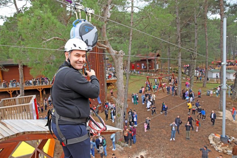 Alanya'da Macera Parkı'na görkemli açılış