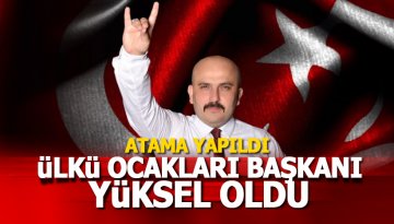 Alanya Ülkü Ocakları'na Başkanı Abdülhadi Yüksel oldu