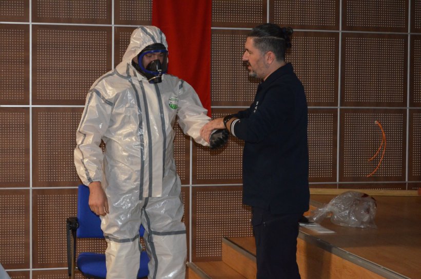 Alanya Eğitim ve Araştırma Hastanesi personeline KBRN eğitimi verildi