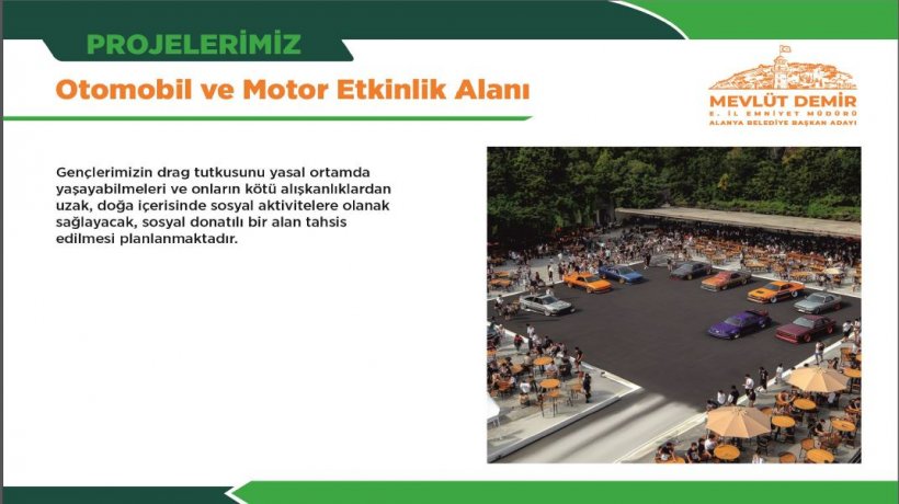 Alanya Belediye Başkan Adayı Demir projeleri açıkladı