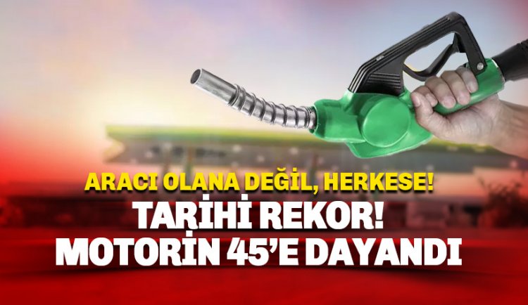 Sadece aracı olana değil, herkese kötü haber: Motorin 45 TL'ye dayandı